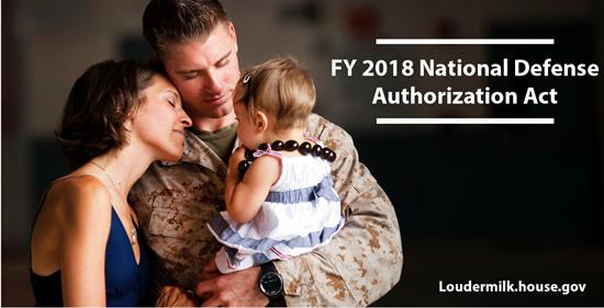 Rep. Loudermilk Supports Measure to Enhance Our Military and Care for Military Families