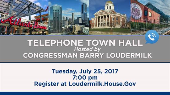 Registration Now Open | Rep. Loudermilk to Host Telephone Town Hall