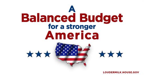 Rep. Loudermilk Testifies on His Balanced Budget Amendment to Rein-in Reckless Spending