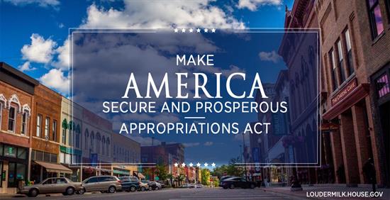 Rep. Loudermilk: Congress Putting America’s Fiscal House in Order