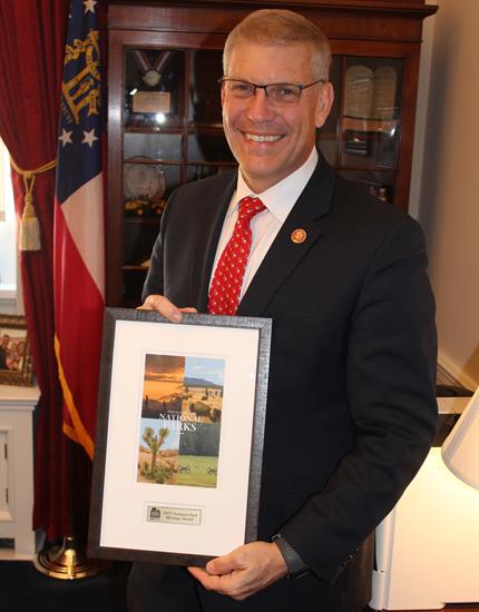 Rep. Loudermilk Presented with the National Park Heritage Award