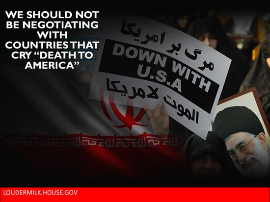 Rep. Loudermilk Votes to Stop the Iran Deal