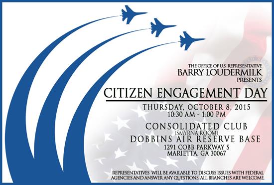 Office of Congressman Loudermilk to Hold “Citizen Engagement Day” at Dobbins ARB