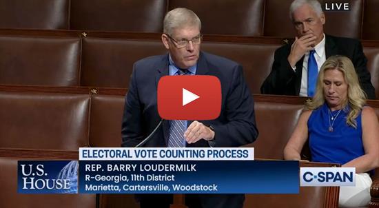 Rep. Loudermilk Calls Out Democrats for Not Working with Republicans on Electoral Count Act