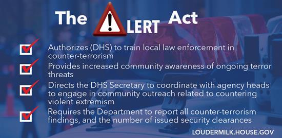 Loudermilk Bill to Support Local Law Enforcement in Fight Against Terrorism