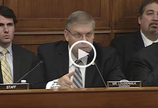 Loudermilk Questions DOE Official on Defaulted Government Loans